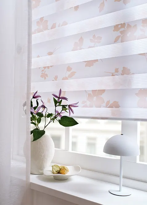 Doppelrollo mit Blumen Druck, bonprix