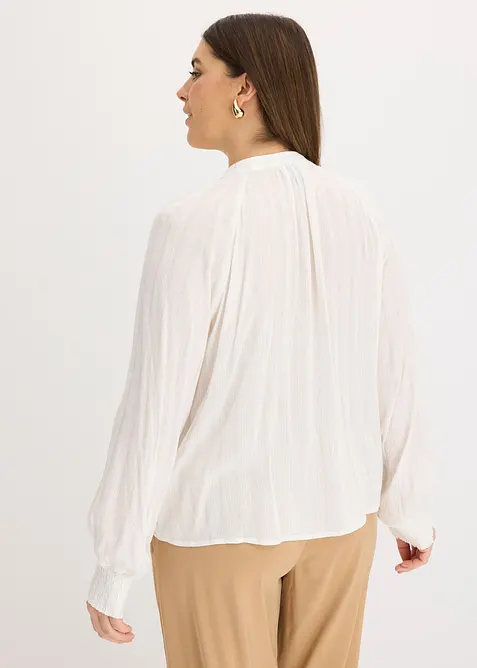 Blouse avec lurex, effet froissé, bonprix