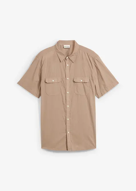 Kurzarmhemd aus reiner Baumwolle, bonprix