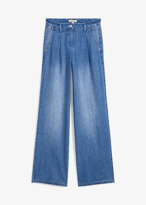 Wide-Leg-Jeans, Mid Waist, bonprix