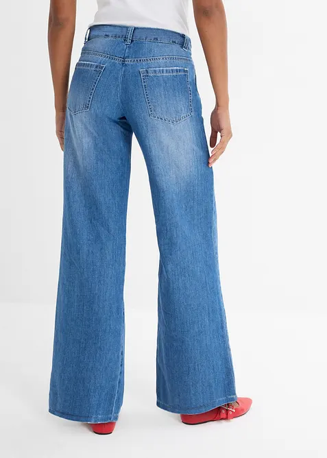 Wide-Leg-Jeans, Mid Waist, bonprix