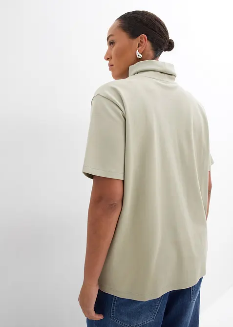 T-shirt col roulé 100% coton, bonprix