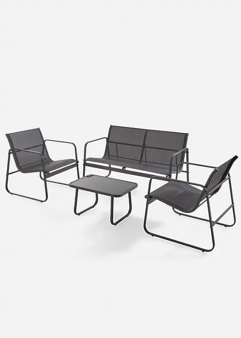 Salon de jardin (4 pi&egrave;ces), bonprix