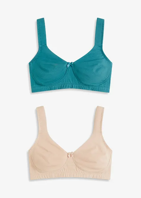 Minimizer T-Shirt BH ohne B&uuml;gel mit Bio-Baumwolle (2er Pack), bonprix