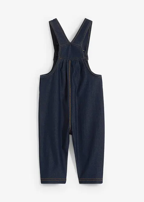 Salopette en molleton doux, coton mélangé, avec des boutons en bois, bonprix