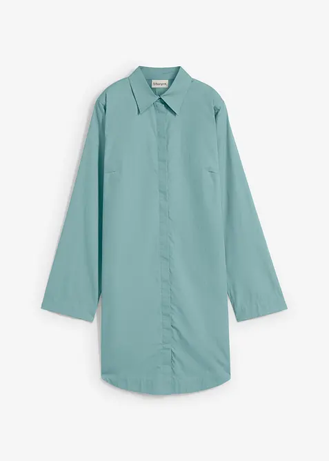 Hemdblusenkleid aus reiner Baumwolle, bonprix