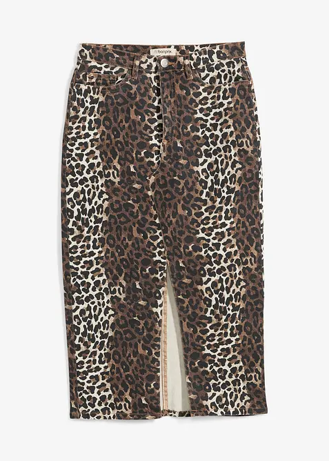 Jupe en twill de coton extensible, bonprix