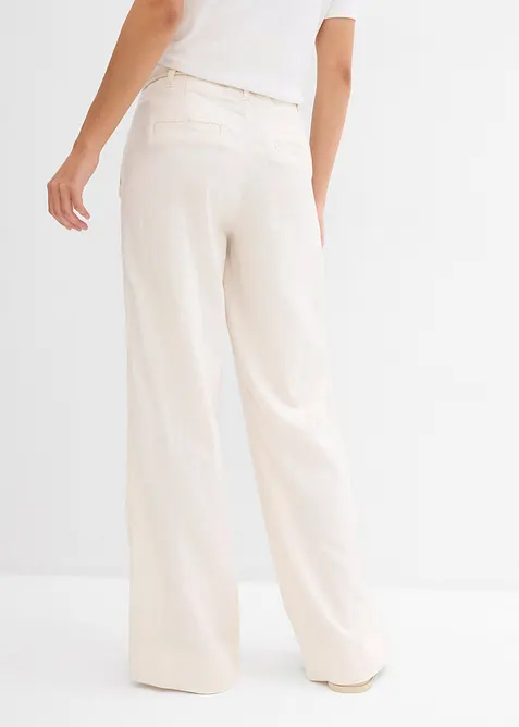 Paperbag-Hose aus luftigem Leinen-Mix, bonprix