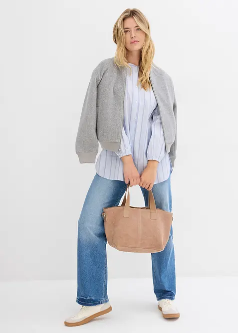 Longbluse aus Baumwollpopeline, bonprix