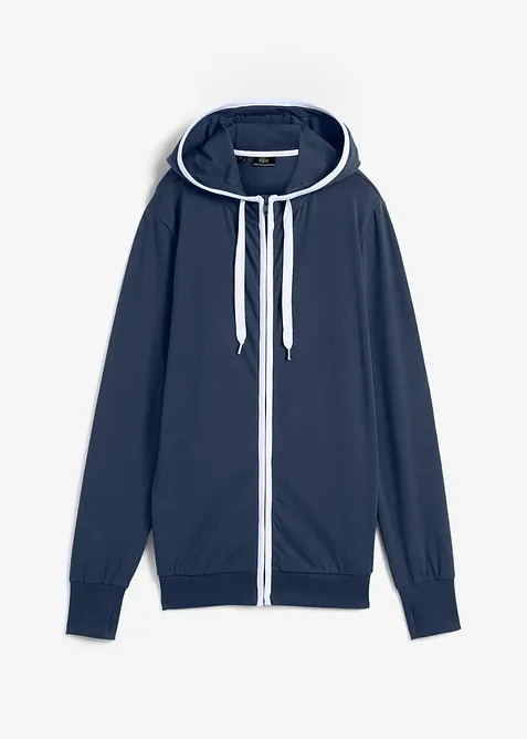 Sweat zipp&eacute; en coton extensible, bonprix