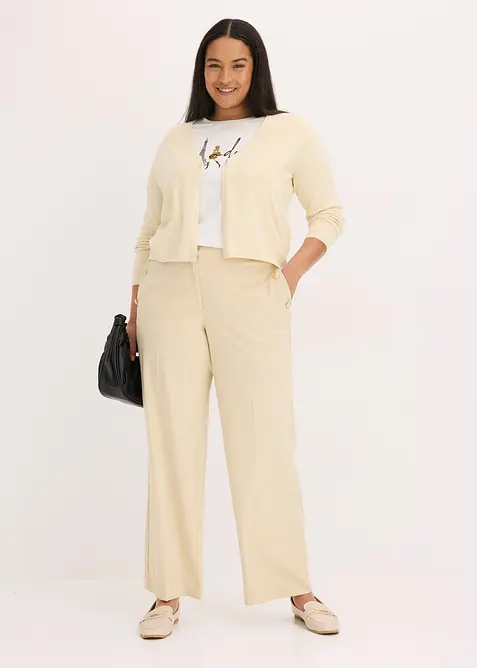 Schlichte Feinstrickjacke, bonprix