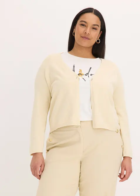 Schlichte Feinstrickjacke, bonprix