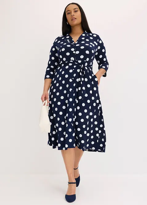 Robe-chemise avec lien &agrave; nouer (ens. 2 pces.), bonprix