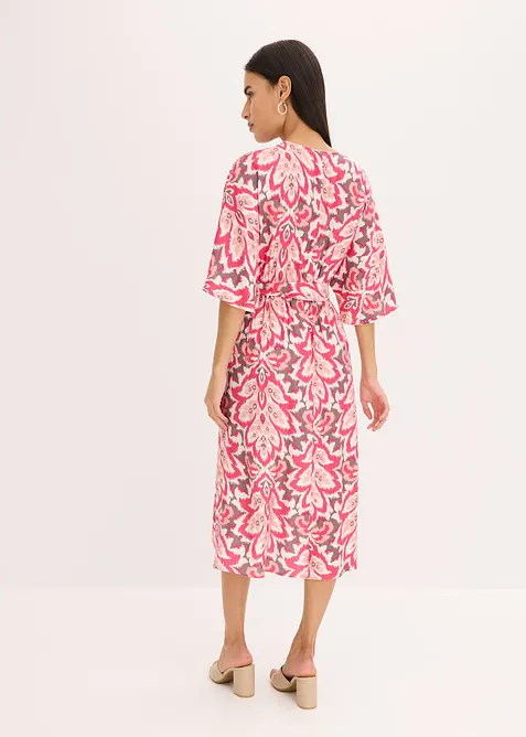 Robe midi imprimée en viscose mélangée, bonprix