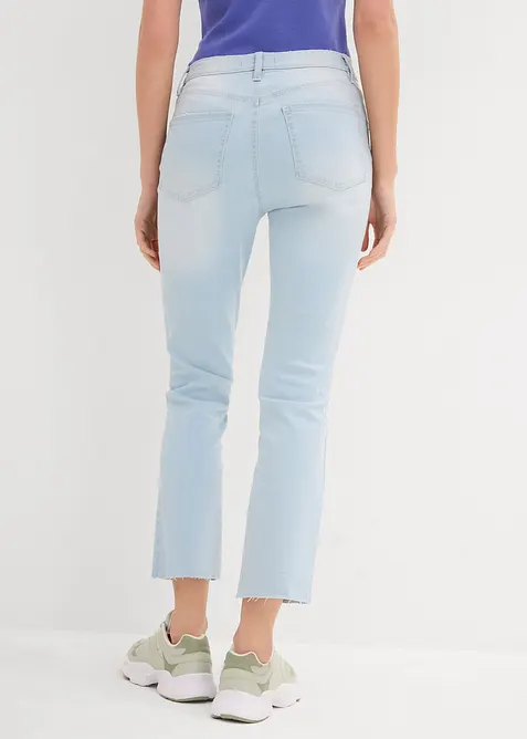 Flared Jeans High Waist, cropped, bonprix