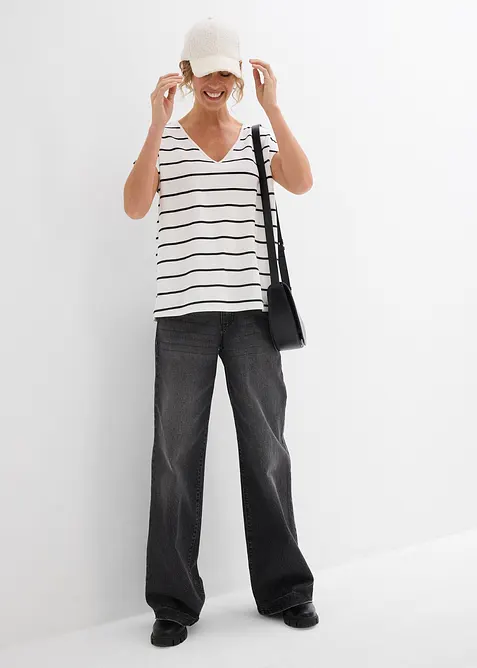 Gestreiftes Strickshirt, bonprix