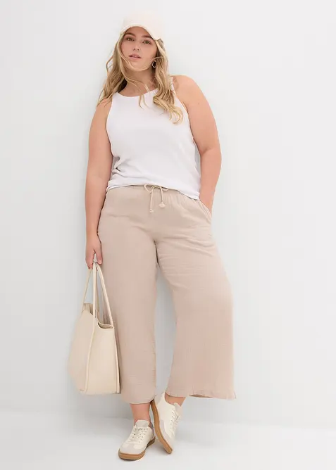 Lot de 2 tops c&ocirc;tel&eacute;s 100% coton, bonprix