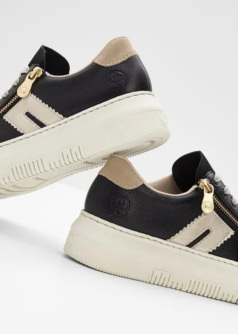 Rieker Komfort-Plateau-Sneaker aus Leder, Rieker