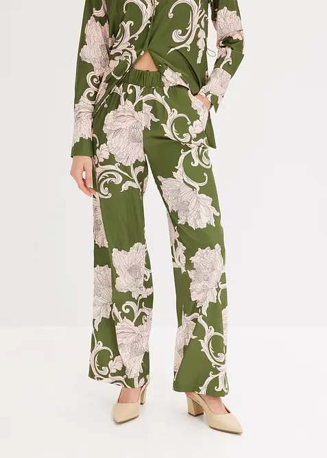 Palazzo-Hose aus fließendem Satin, bonprix