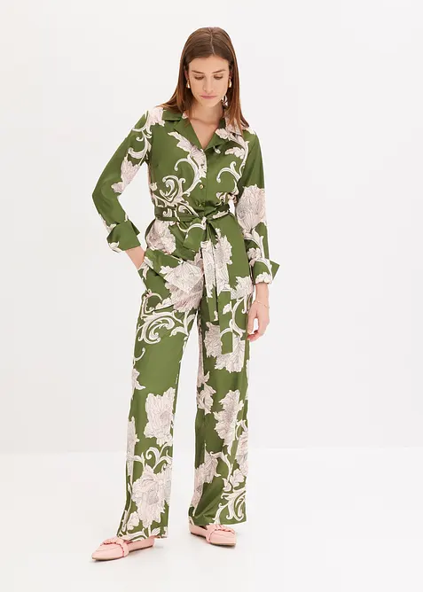 Bluse aus fließendem Satin, bonprix