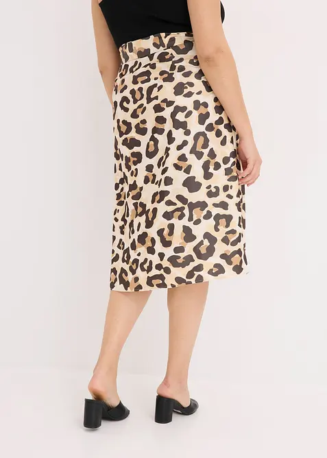 Jupe portefeuille en viscose mélangée, bonprix