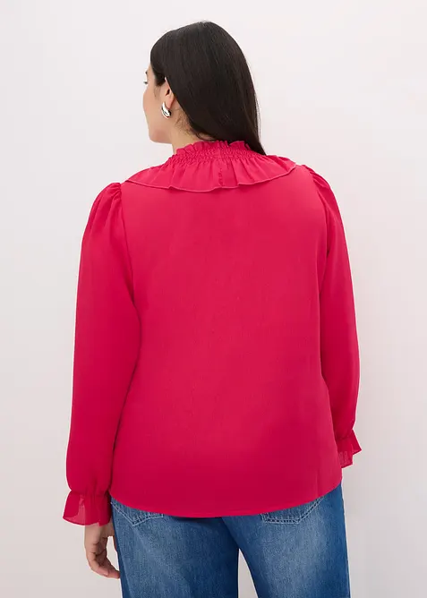Blouse &agrave; volants, bonprix
