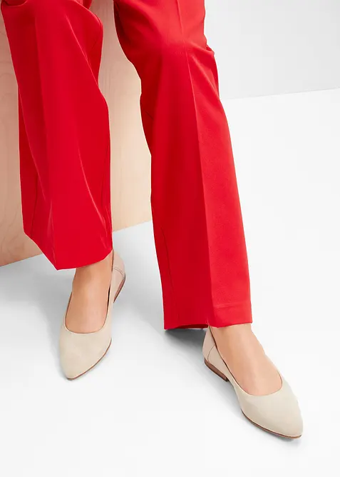 Ballerinas aus Leder, bonprix