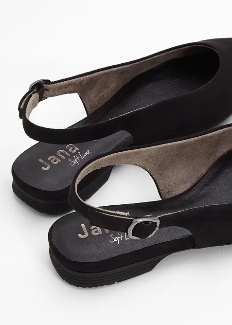 Jana Komfort-Sling-Ballerinas in bequemer Weite, Jana