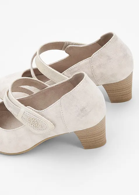 Jana Komfort-Spangenpumps in bequemer Weite, Jana