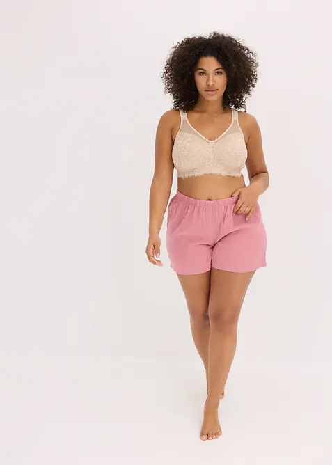 Soutien-gorge grand maintien sans armatures, bretelles rembourr&eacute;es, bonprix