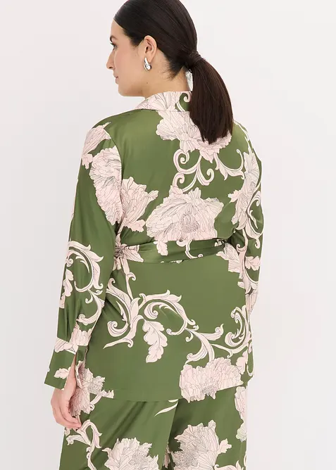 Chemisier imprimé en satin, bonprix