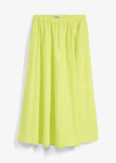 Midirock aus Leinen-Mix, bonprix