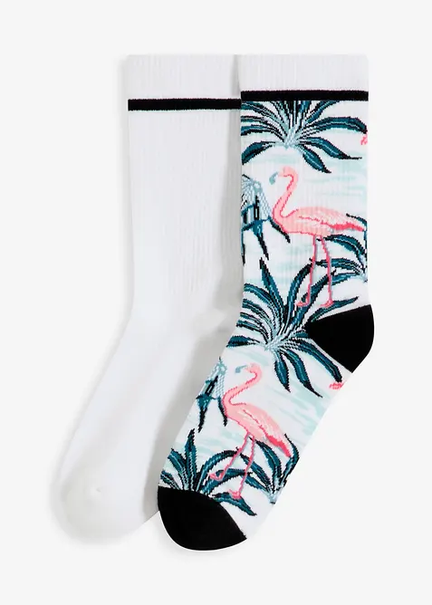 Tennissocken mit Bio-Baumwolle und Frottee in der Sohle (2er Pack), bonprix