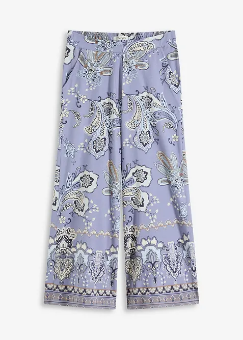 Pantalon en jersey à imprimé paisley, bonprix