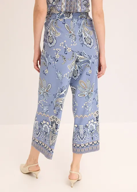 Pantalon en jersey à imprimé paisley, bonprix
