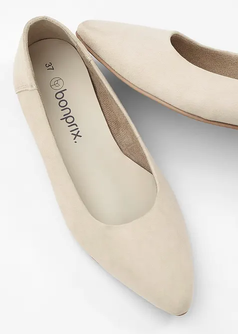 Ballerinas aus Leder, bonprix