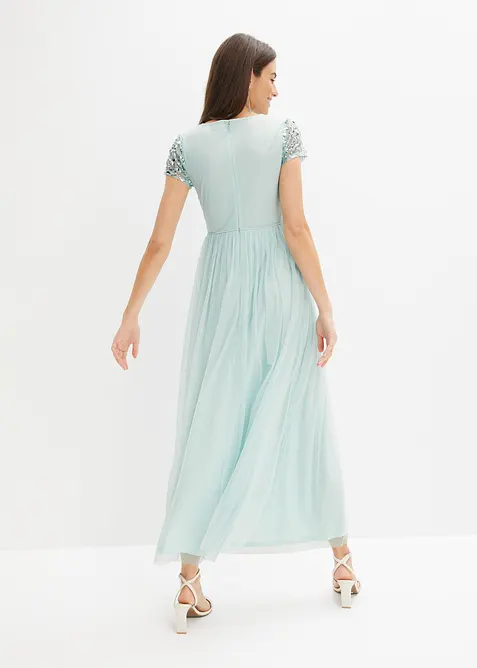Maxikleid mit Paillettenstickerei, bonprix