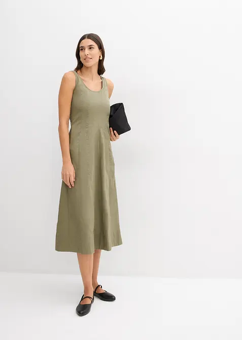 Midikleid mit vertikalen Nähten, bonprix