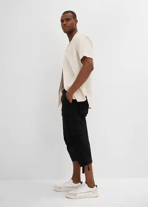 Loose Fit Stretch-3/4-Cargohose, extra weit, bonprix