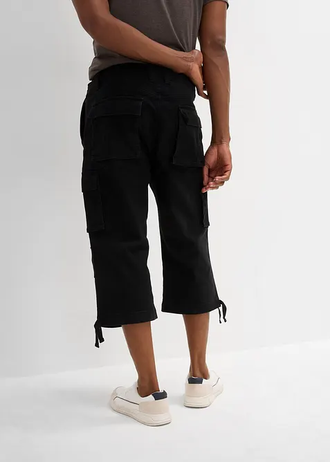 Loose Fit Stretch-3/4-Cargohose, extra weit, bonprix