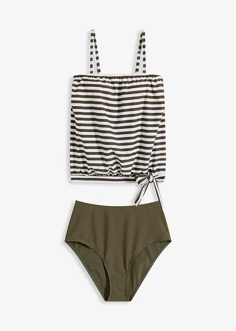 Oversize-Tankini mit abnehmbaren Trägern (2-tlg.Set), bonprix