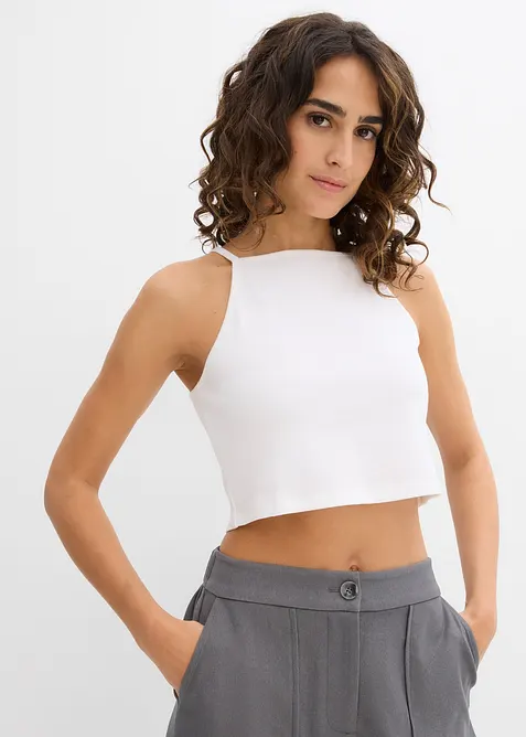 Ripp-Top aus reiner Bio-Baumwolle, bonprix