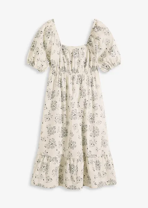 Midikleid mit Puffärmeln, bonprix