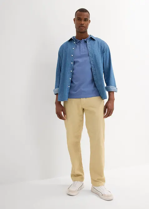 Jersey-Poloshirt  aus reiner Bio-Baumwolle (2er Pack), bonprix