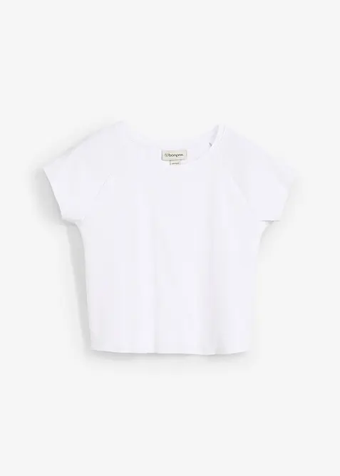 Kurzes Rippshirt, bonprix