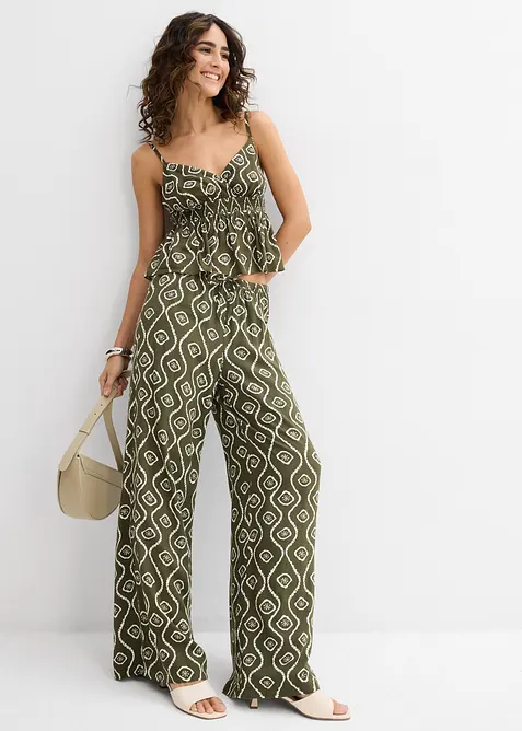 Schlupfhose aus  fließender Viskose, bonprix