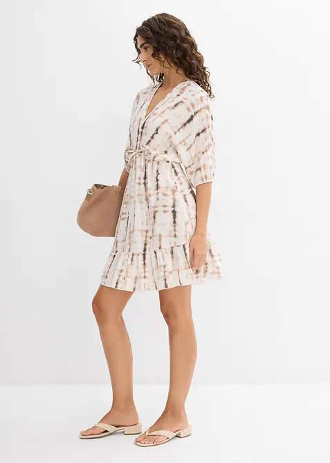 Kurzes Kleid aus fließender Viskose, bonprix