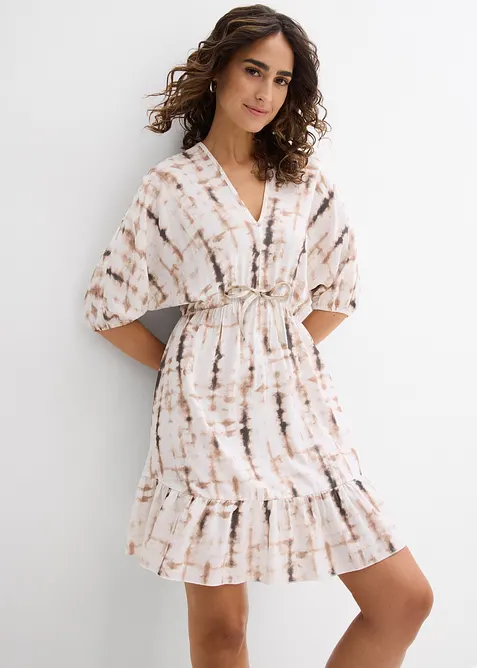 Kurzes Kleid aus fließender Viskose, bonprix