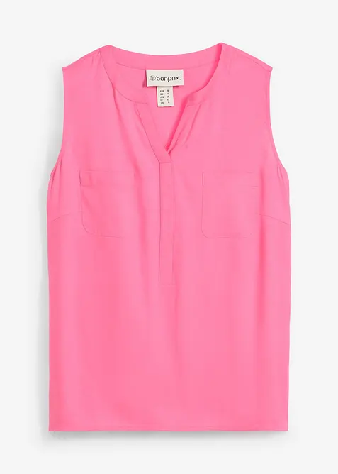 Blouse sans manches en viscose fluide, bonprix