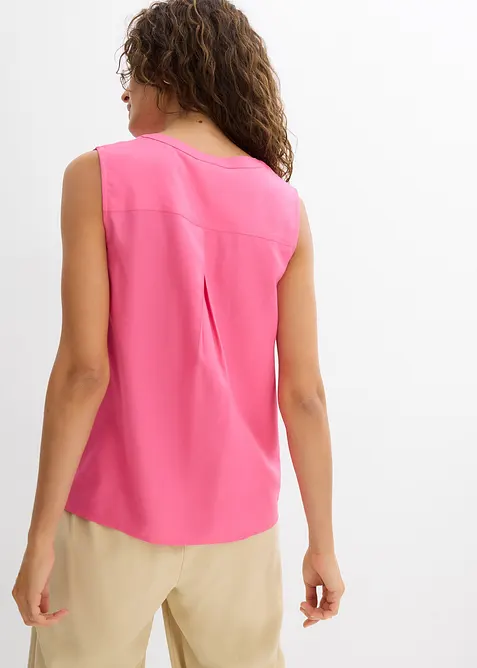 Blouse sans manches en viscose fluide, bonprix